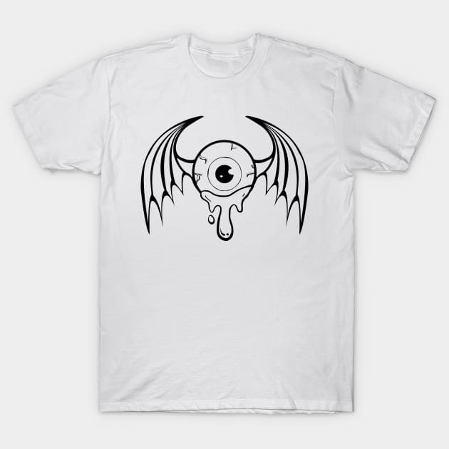 Fairycore Aesthetic Weird Fairy Eyeball Weirdcore T-Shirt by Alex21